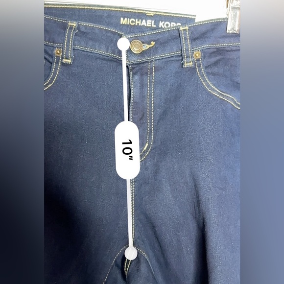 MICHAEL Michael Kors | Women’s Izzy Cropped Skinny Dark Wash Jeans, Size 13. - Picture 12 of 16